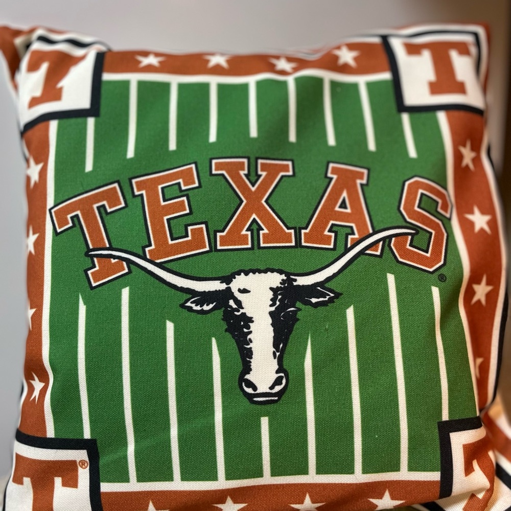 Texas Longhorns Danbury Mint Vintage Pillow